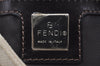 Authentic FENDI Zucca Mamma Baguette Shoulder Bag Canvas Leather Beige 4589I