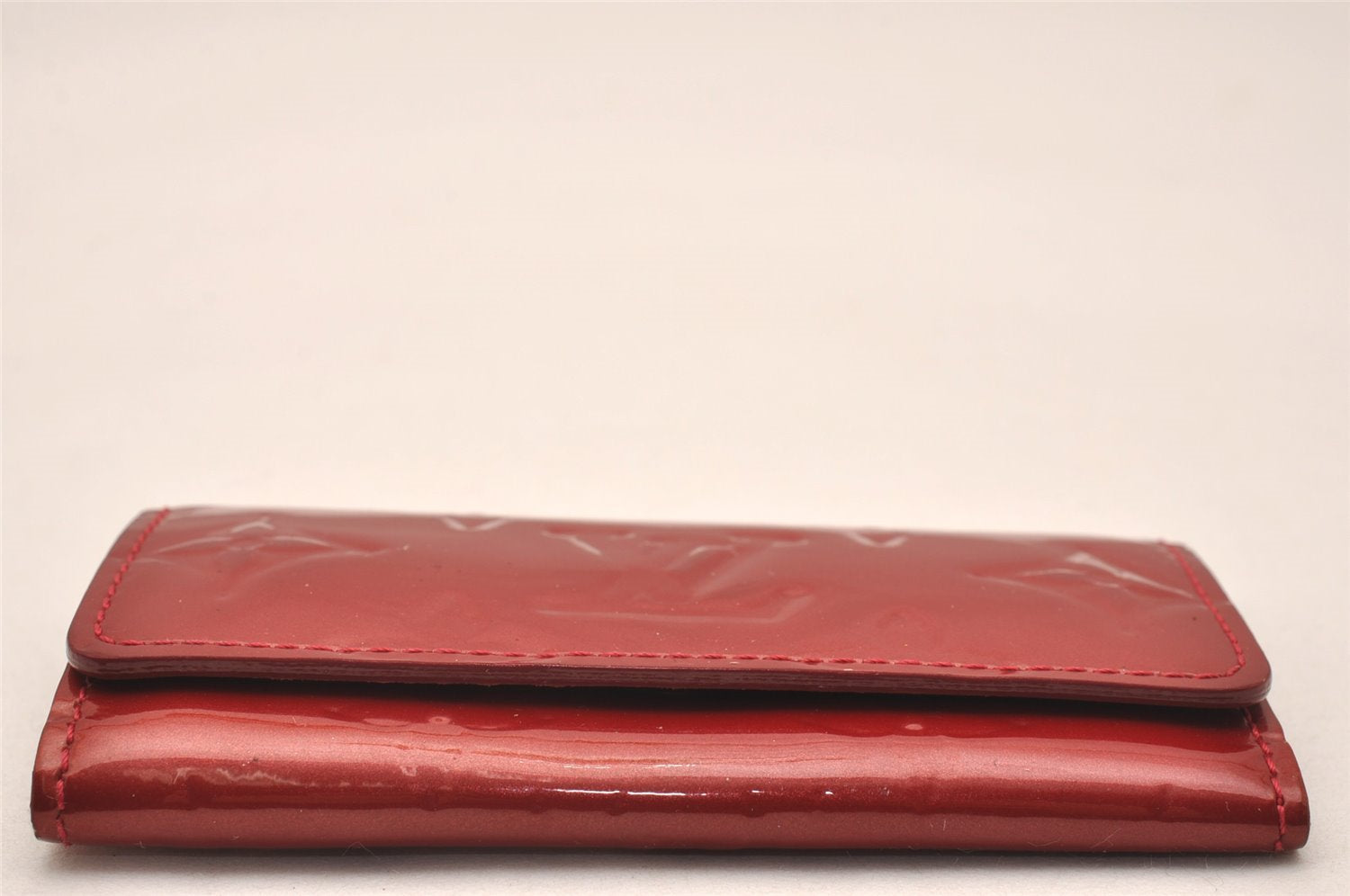 Authentic Louis Vuitton Vernis Multicles 4 Four Hooks Key Case M91976 Red 4589J