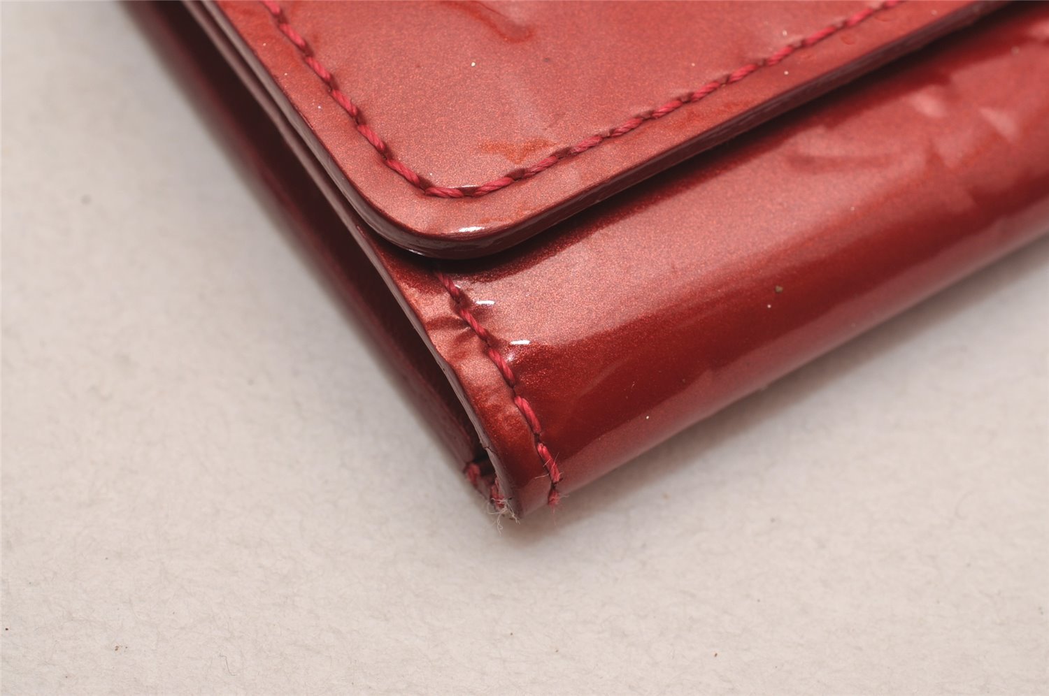 Authentic Louis Vuitton Vernis Multicles 4 Four Hooks Key Case M91976 Red 4589J