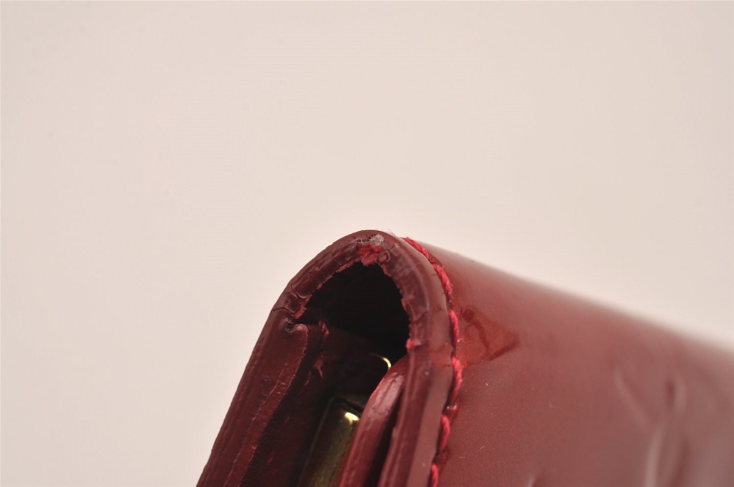 Authentic Louis Vuitton Vernis Multicles 4 Four Hooks Key Case M91976 Red 4589J