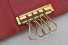 Authentic Louis Vuitton Vernis Multicles 4 Four Hooks Key Case M91976 Red 4589J