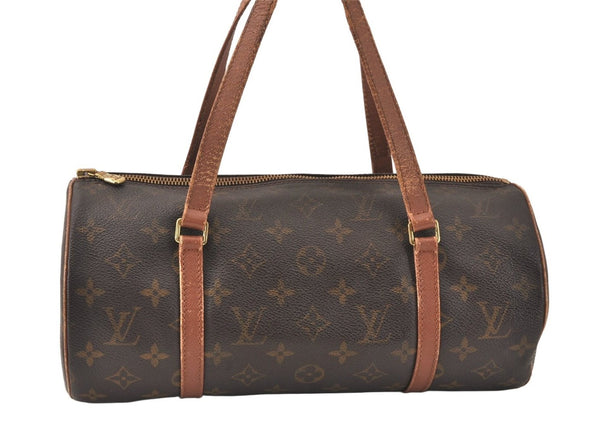 Authentic Louis Vuitton Monogram Papillon 30 Hand Bag Old Model LV Junk 4589K