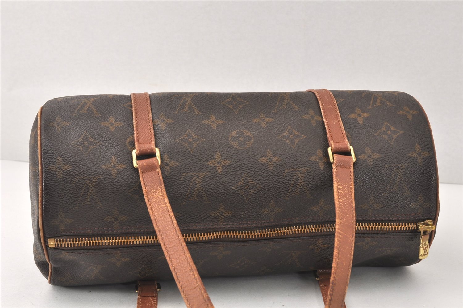 Authentic Louis Vuitton Monogram Papillon 30 Hand Bag Old Model LV Junk 4589K