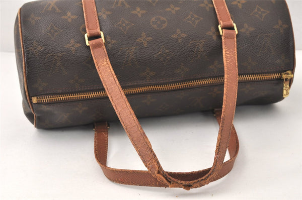 Authentic Louis Vuitton Monogram Papillon 30 Hand Bag Old Model LV Junk 4589K