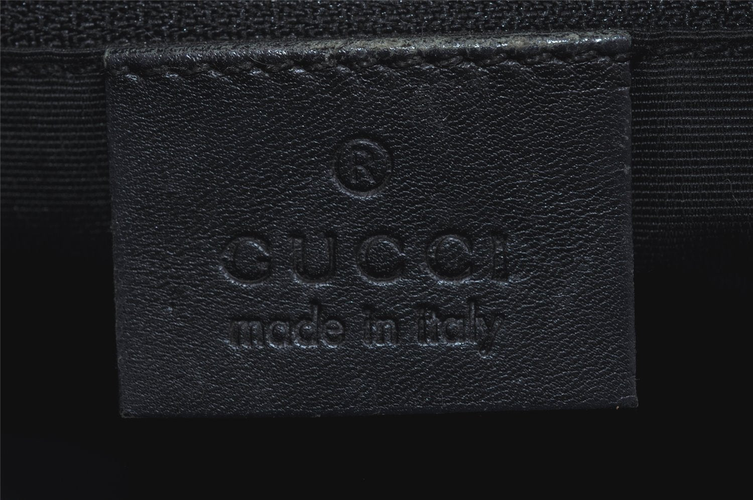 Authentic GUCCI Vintage Shoulder Hand Bag GG Canvas Leather 92697 Black 4591I