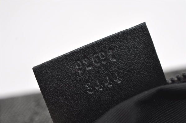 Authentic GUCCI Vintage Shoulder Hand Bag GG Canvas Leather 92697 Black 4591I