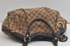 Authentic GUCCI Sukey Shoulder Tote Bag GG Canvas Leather 211944 Brown 4591K