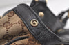 Authentic GUCCI Sukey Shoulder Tote Bag GG Canvas Leather 211944 Brown 4591K