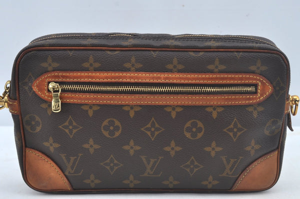 Authentic Louis Vuitton Monogram Marly Dragonne GM M51825 Clutch Hand Bag 4593I
