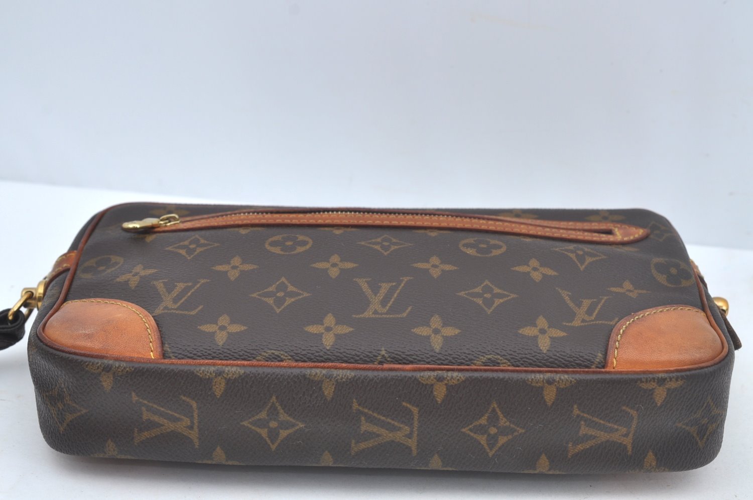 Authentic Louis Vuitton Monogram Marly Dragonne GM M51825 Clutch Hand Bag 4593I
