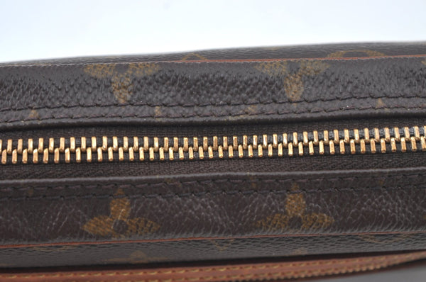 Authentic Louis Vuitton Monogram Marly Dragonne GM M51825 Clutch Hand Bag 4593I