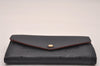 Auth Louis Vuitton Monogram Empreinte Portefeuille Sarah Wallet Navy Box 4593J