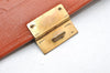 Authentic MCM Visetos Leather Vintage Clutch Hand Bag Purse Brown 4593K