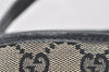 Authentic GUCCI Vintage Shoulder Tote Bag GG Canvas Leather 0021099 Black 4594K