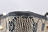 Authentic GUCCI Vintage Shoulder Tote Bag GG Canvas Leather 0021099 Black 4594K