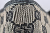 Authentic GUCCI Vintage Shoulder Tote Bag GG Canvas Leather 0021099 Black 4594K