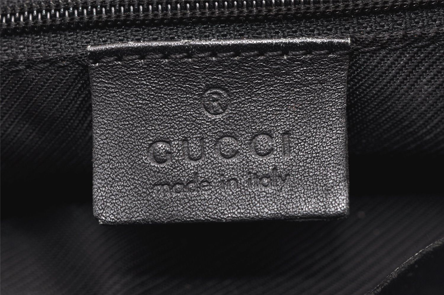 Authentic GUCCI Vintage Shoulder Tote Bag GG Canvas Leather 0021099 Black 4594K