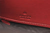 Authentic GUCCI Sherry Line Guccissima Long Wallet GG Leather 308009 Red 4595J