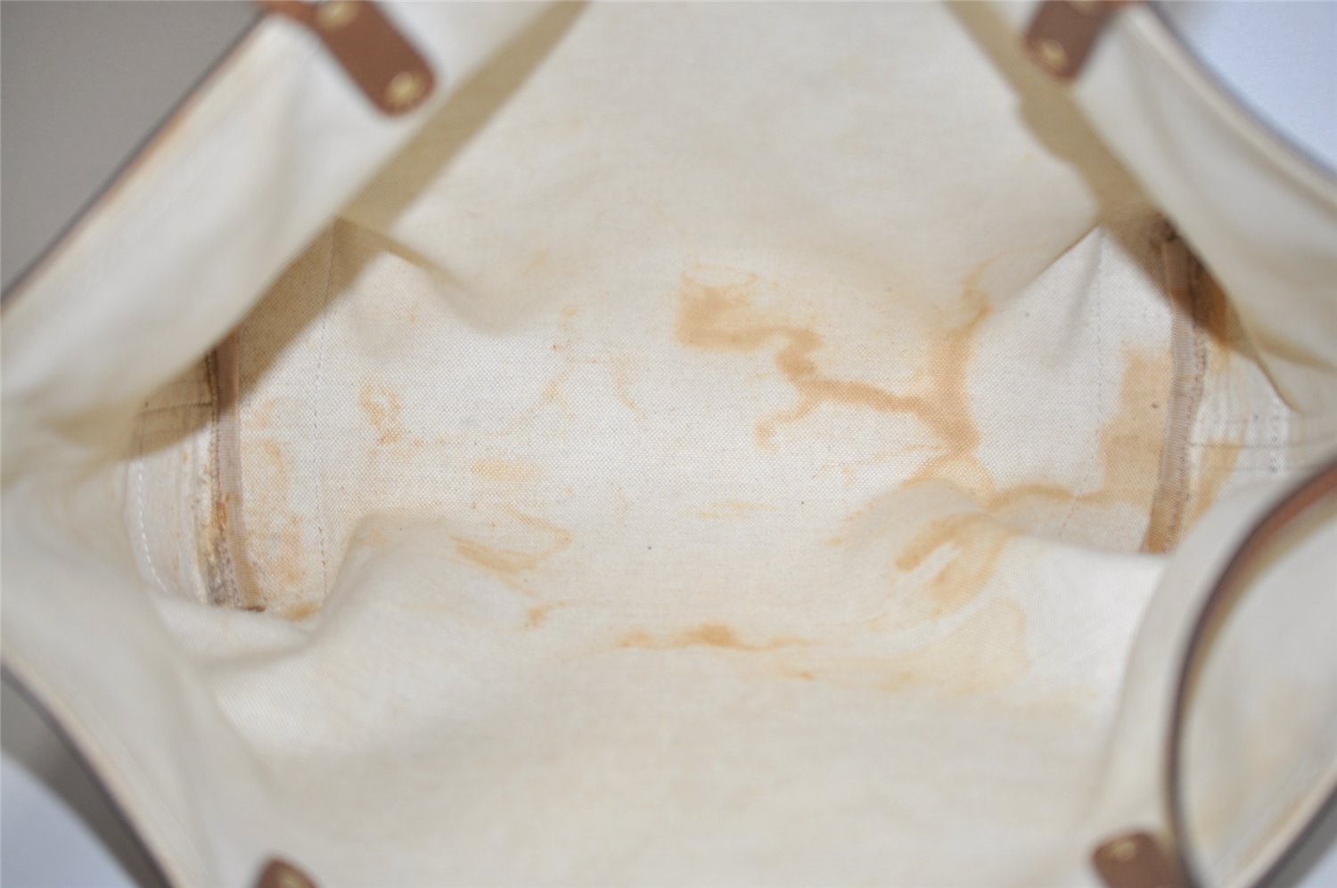 Authentic GUCCI Craft Shoulder Tote Bag GG Canvas Leather 247209 Brown 4596I