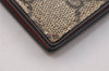 Authentic GUCCI Cherry Bifold Wallet Purse GG PVC Leather 476050 Brown Red 4596J