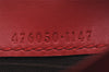 Authentic GUCCI Cherry Bifold Wallet Purse GG PVC Leather 476050 Brown Red 4596J