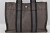 Authentic HERMES Vintage Fourre Tout PM Hand Tote Bag Canvas Gray 4596K