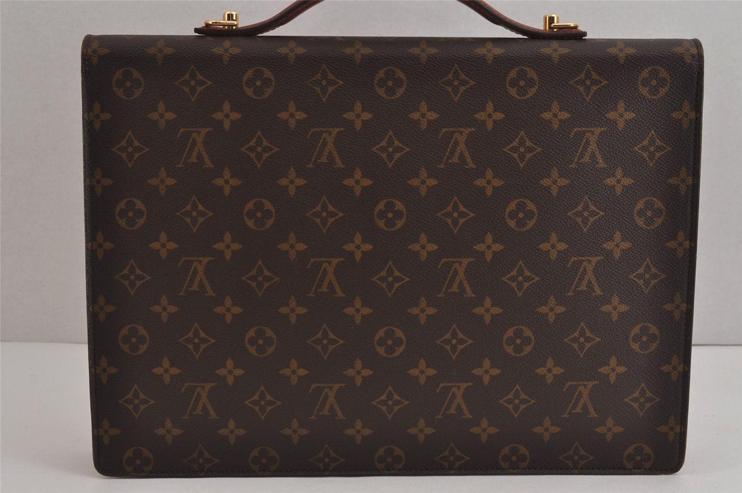 Auth Louis Vuitton Monogram Porte Documents Bandouliere M53338 Briefcase 4597J