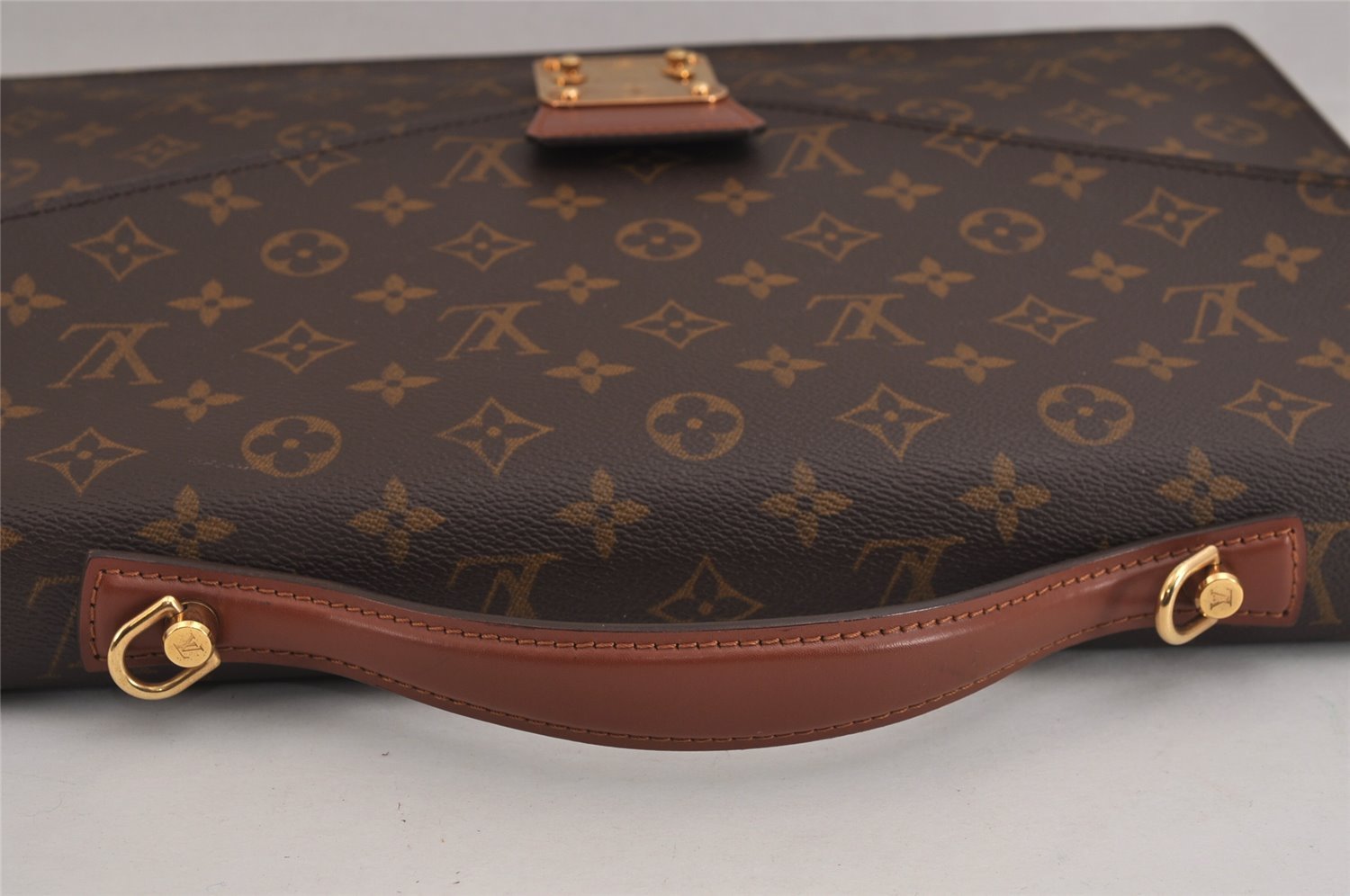 Auth Louis Vuitton Monogram Porte Documents Bandouliere M53338 Briefcase 4597J