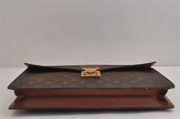Auth Louis Vuitton Monogram Porte Documents Bandouliere M53338 Briefcase 4597J