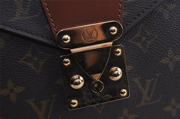 Auth Louis Vuitton Monogram Porte Documents Bandouliere M53338 Briefcase 4597J