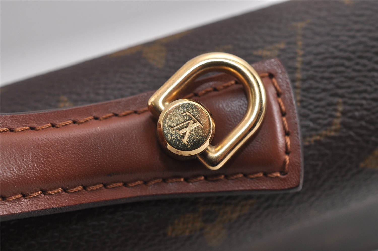 Auth Louis Vuitton Monogram Porte Documents Bandouliere M53338 Briefcase 4597J