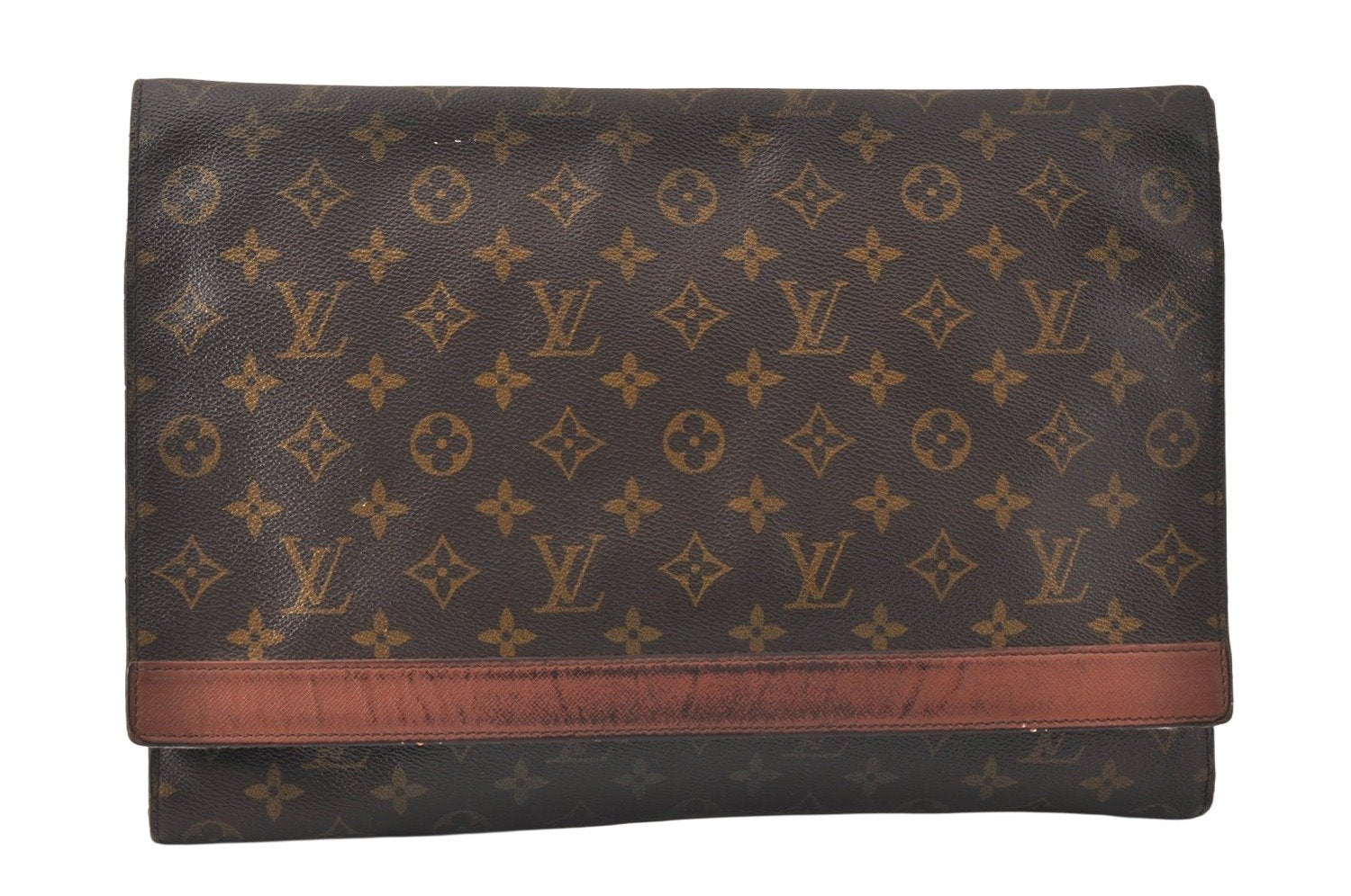 Authentic Louis Vuitton Monogram Porte Envelope Documents Case M51801 LV 4597K
