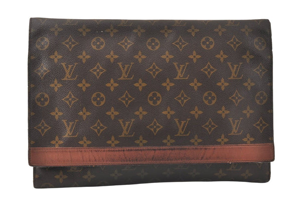 Authentic Louis Vuitton Monogram Porte Envelope Documents Case M51801 LV 4597K