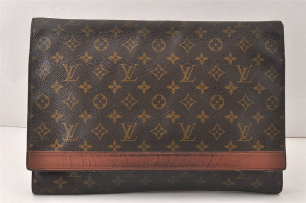 Authentic Louis Vuitton Monogram Porte Envelope Documents Case M51801 LV 4597K