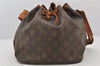Authentic Louis Vuitton Monogram Petit Noe Drawstring Bag Old Model LV 4598K