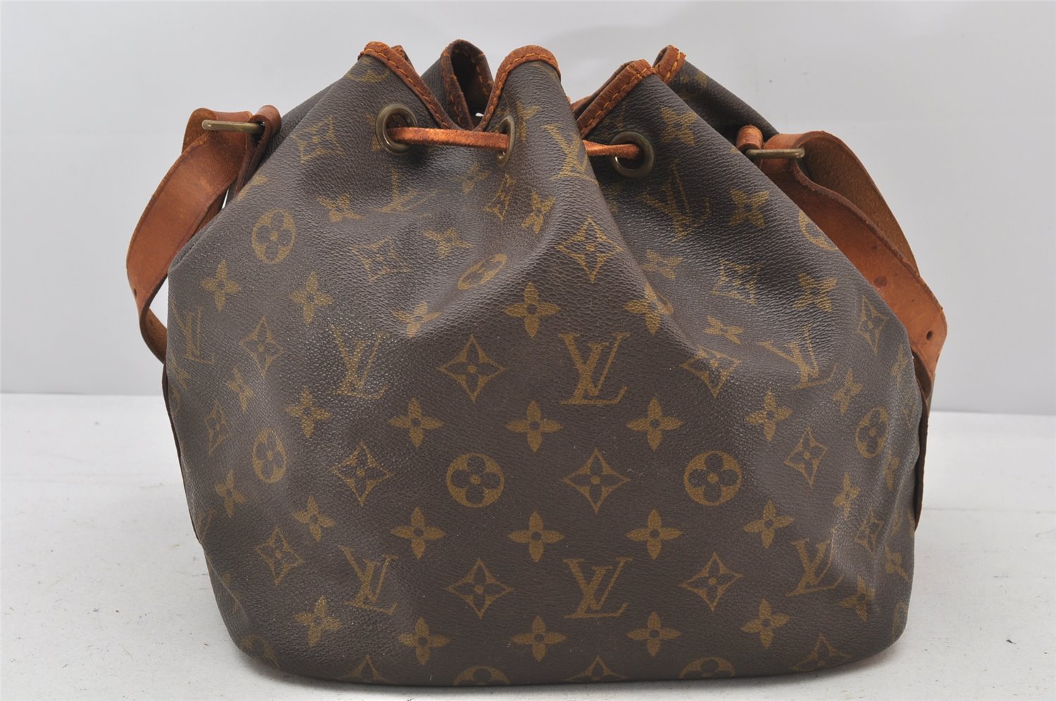 Authentic Louis Vuitton Monogram Petit Noe Drawstring Bag Old Model LV 4598K