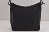 Authentic GUCCI Hand Shoulder Bag Purse Canvas Leather 0013766 Black 4599J