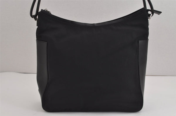 Authentic GUCCI Hand Shoulder Bag Purse Canvas Leather 0013766 Black 4599J