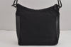Authentic GUCCI Hand Shoulder Bag Purse Canvas Leather 0013766 Black 4599J