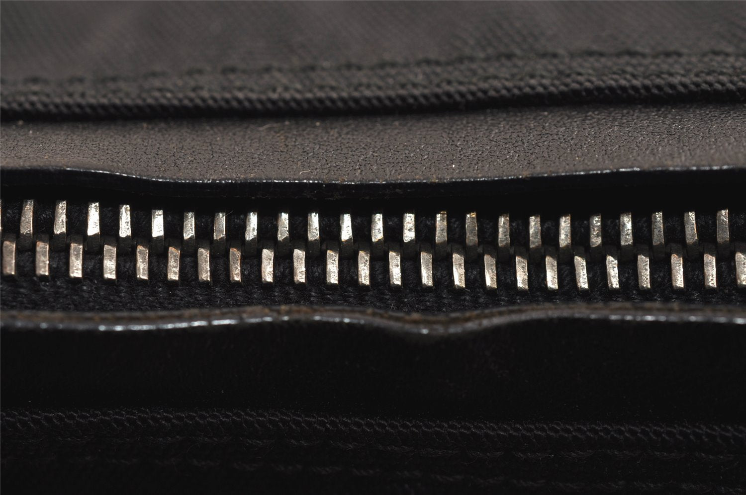 Authentic GUCCI Hand Shoulder Bag Purse Canvas Leather 0013766 Black 4599J