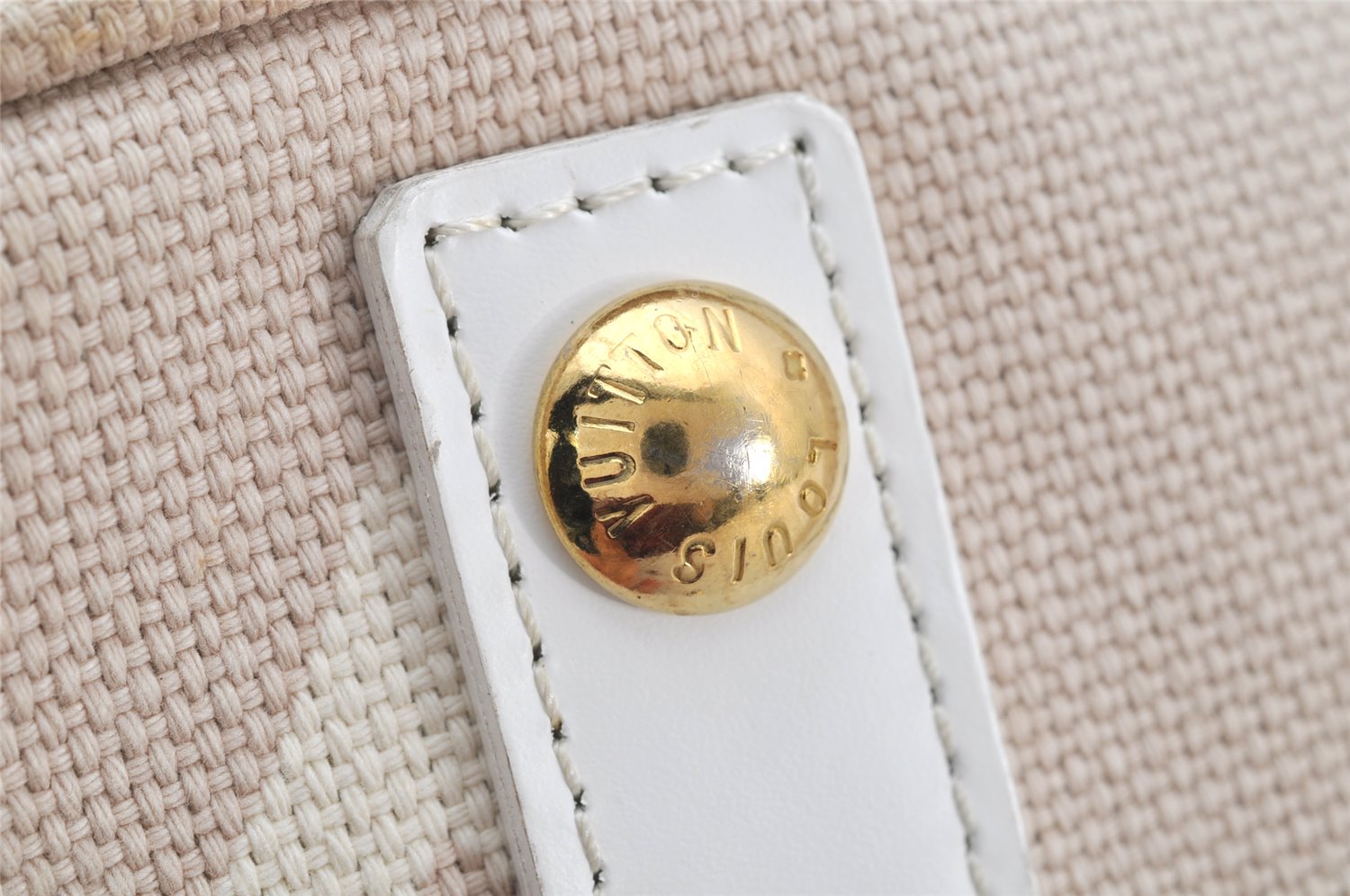 Authentic Louis Vuitton Cruise Line Tahitienne PM Tote Bag Beige M95674 LV 4599K