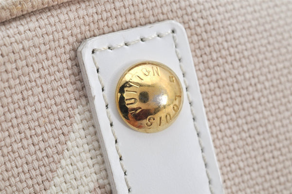 Authentic Louis Vuitton Cruise Line Tahitienne PM Tote Bag Beige M95674 LV 4599K