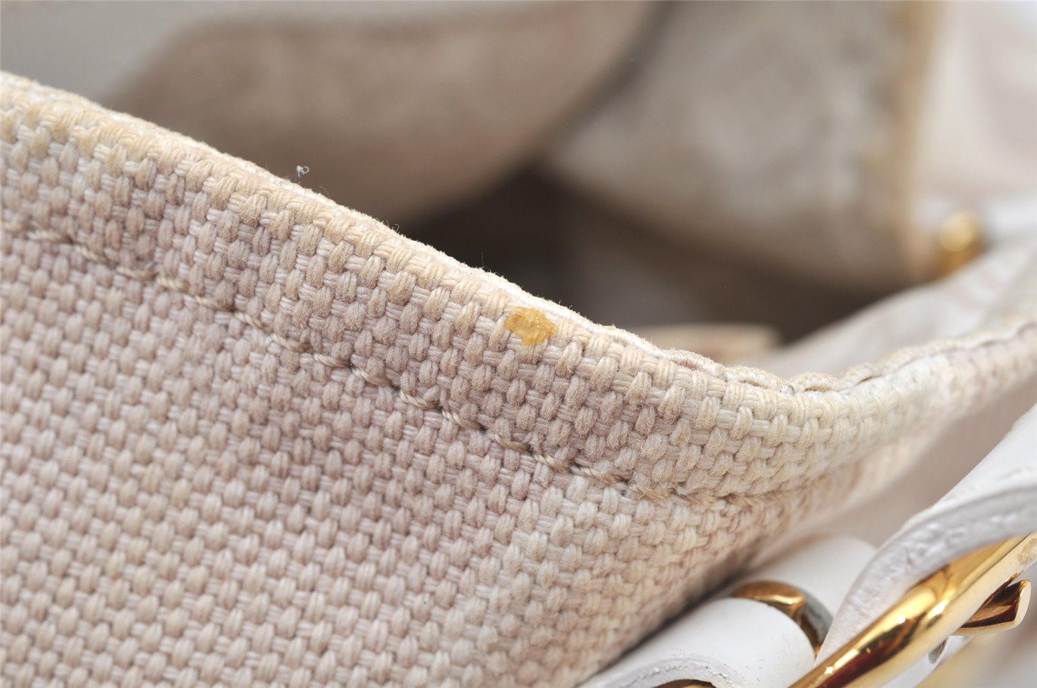 Authentic Louis Vuitton Cruise Line Tahitienne PM Tote Bag Beige M95674 LV 4599K