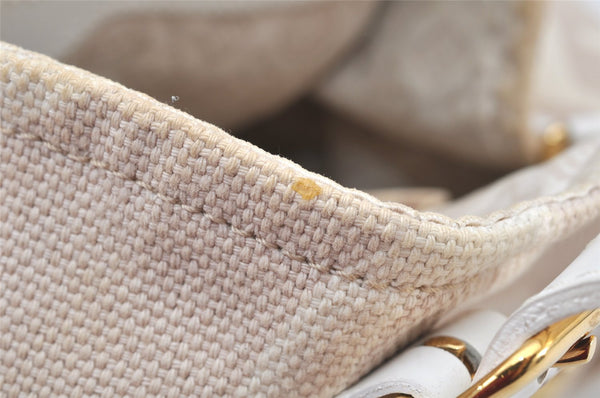 Authentic Louis Vuitton Cruise Line Tahitienne PM Tote Bag Beige M95674 LV 4599K