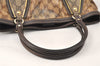 Authentic GUCCI GG Crystal Tote Hand Bag PVC Leather 223964 Brown 4600K