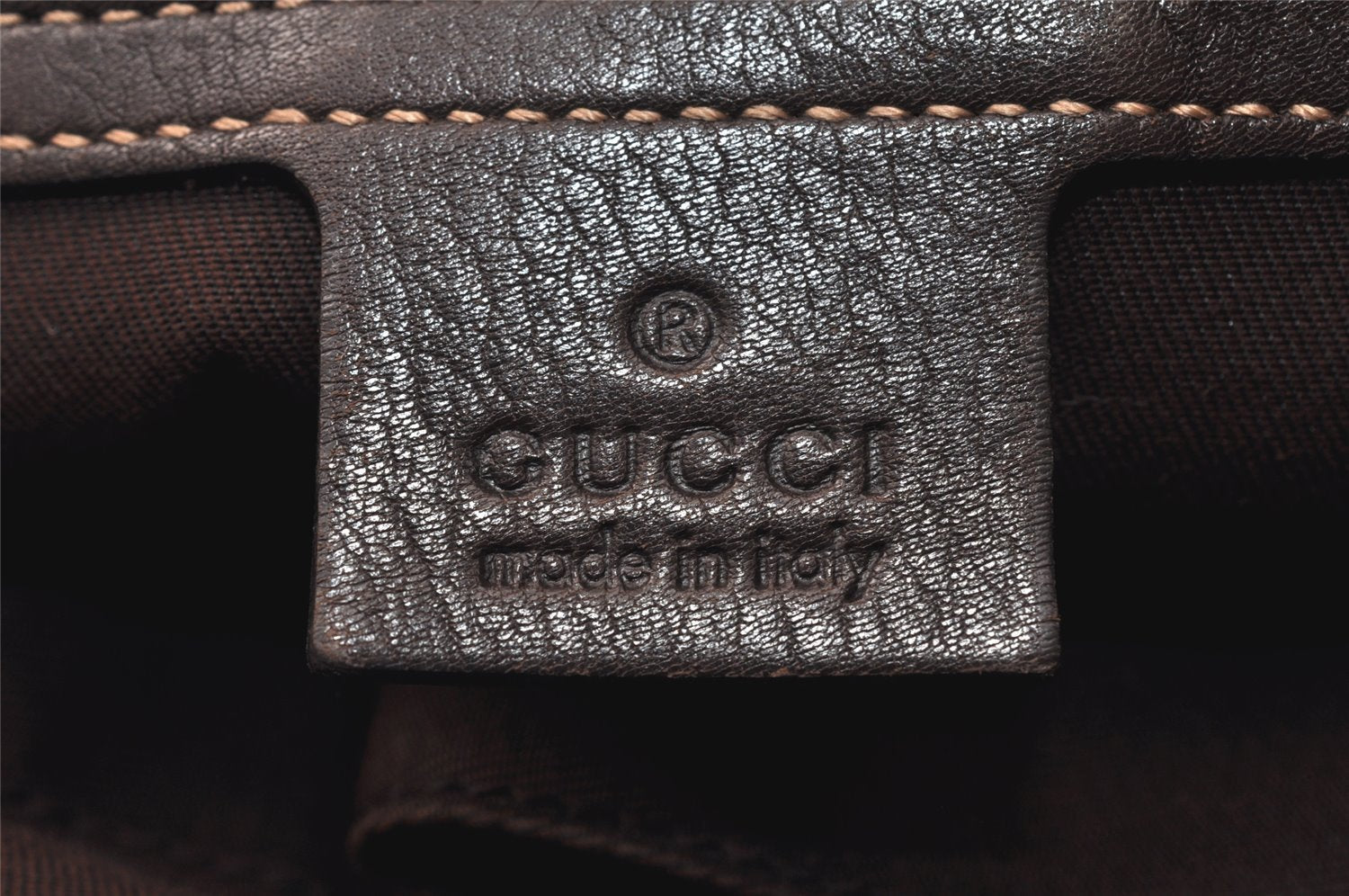 Authentic GUCCI GG Crystal Tote Hand Bag PVC Leather 223964 Brown 4600K