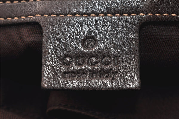 Authentic GUCCI GG Crystal Tote Hand Bag PVC Leather 223964 Brown 4600K