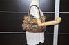 Authentic GUCCI GG Crystal Tote Hand Bag PVC Leather 223964 Brown 4600K