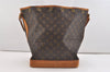 Authentic Louis Vuitton Monogram Noe Shoulder Drawstring Bag M42224 LV 4601J