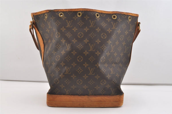Authentic Louis Vuitton Monogram Noe Shoulder Drawstring Bag M42224 LV 4601J